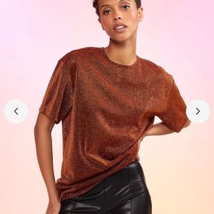 Cynthia Rowley glitter tee